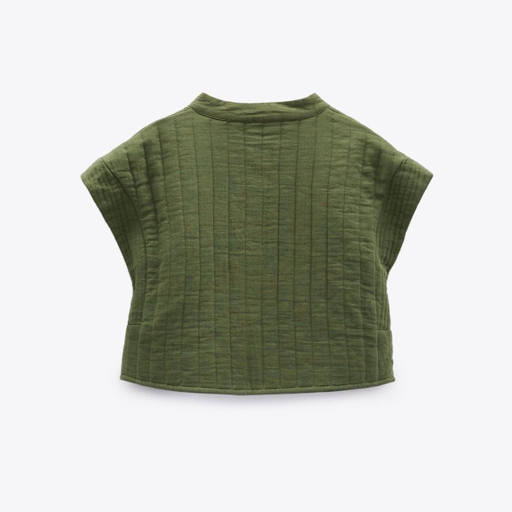 Last 🔥🔥Zara embroidered quilted vest - Picture 4 of 9